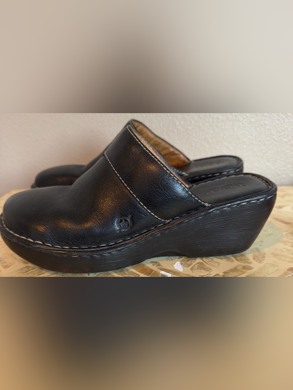 Born black leather mule clogs size 9
40.5 Very GUC - Picture 2 of 6